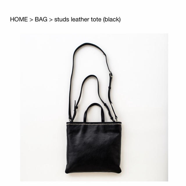 yonfa スタッズレザーバッグYONFA スタッズレザートート ブラック