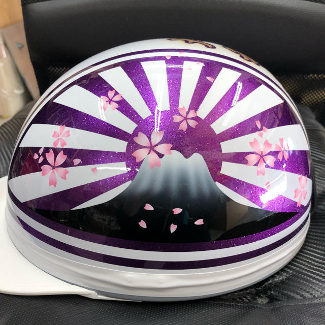 コルク半 カスタム 富士日章 白紫 ラメ 桜 送料無料の通販 by