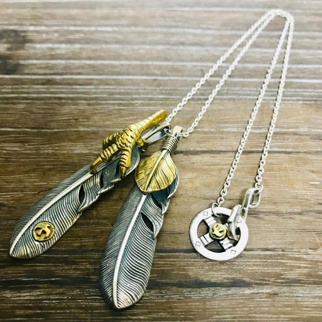 goro's - silver925 金爪 上金フェザー ネックレス / ゴローズ 好きに