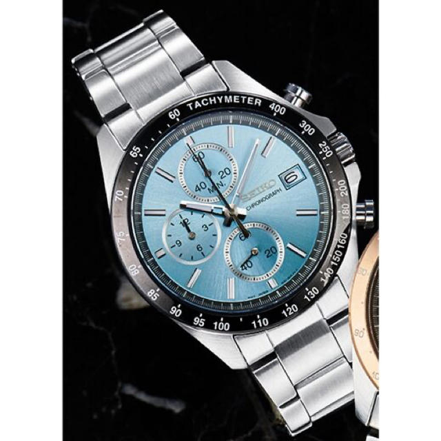 新品未使用セイコーセレクション クロノグラフ アイスブルーの通販 by