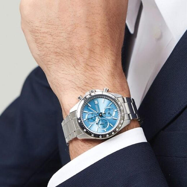 新品未使用セイコーセレクション クロノグラフ アイスブルーの通販 by