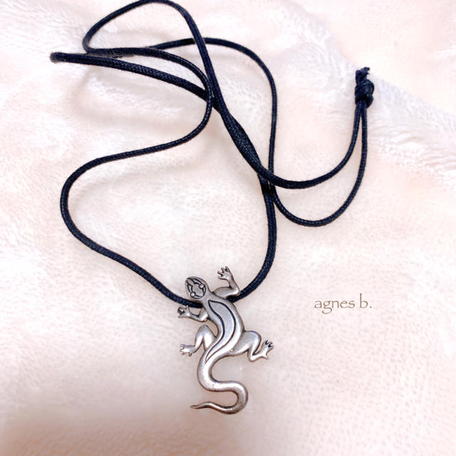 agnes b. - 【agnes b.】アニエスベー トカゲ レザーネックレス 美品