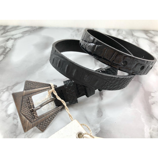 DIESEL - 【新品】ディーゼル ベルト ブラック 男女兼用 ブラック 70