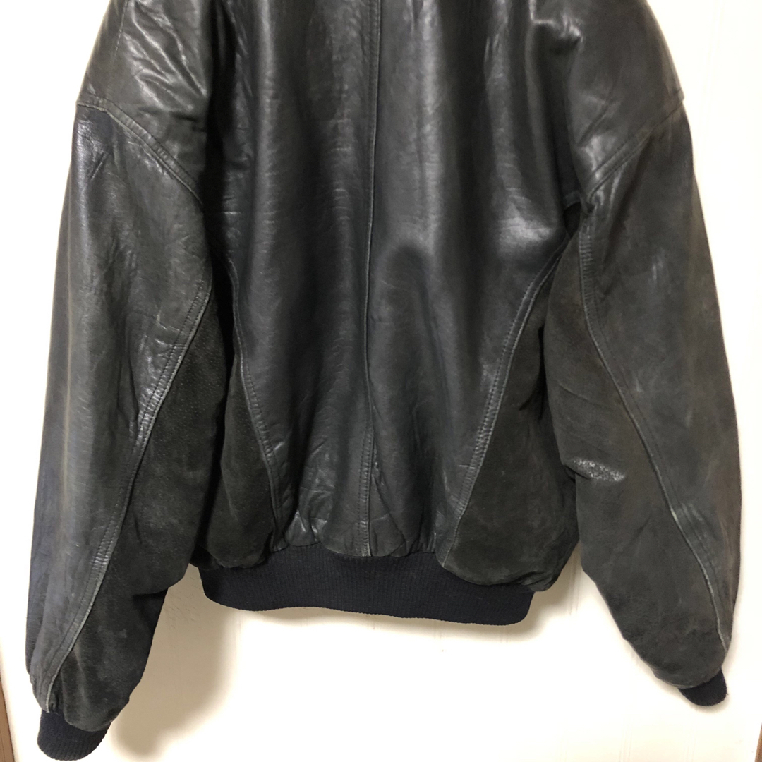 深水光太着用似❗️短丈 MIDWAY A-2 牛革 フライトジャケット 黒S 深水