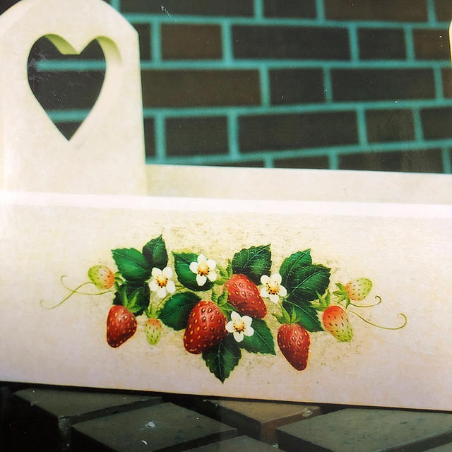 苺のデザイン図案 トールペイント CDボックスの通販 by puni's shop