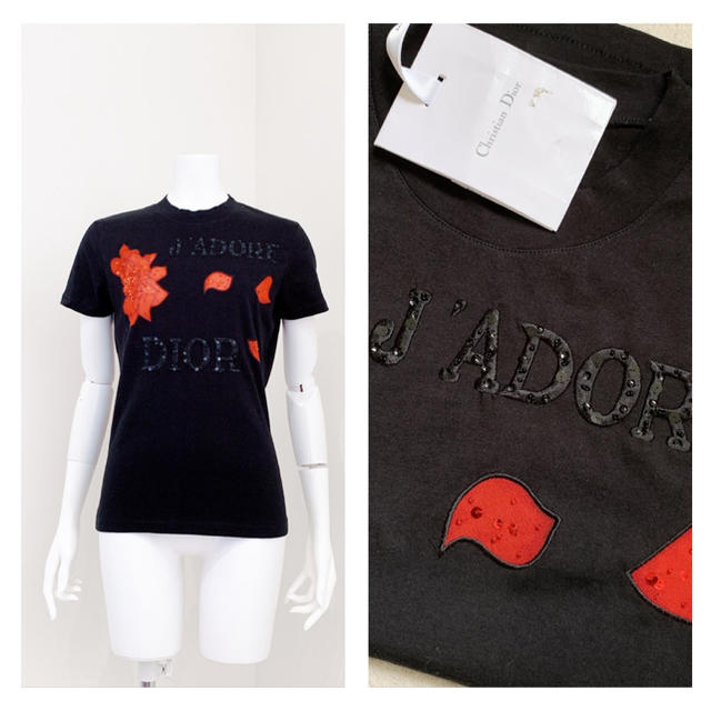 ショップ Christian Dior 未使用 J′ADORE DIOR Tシャツ