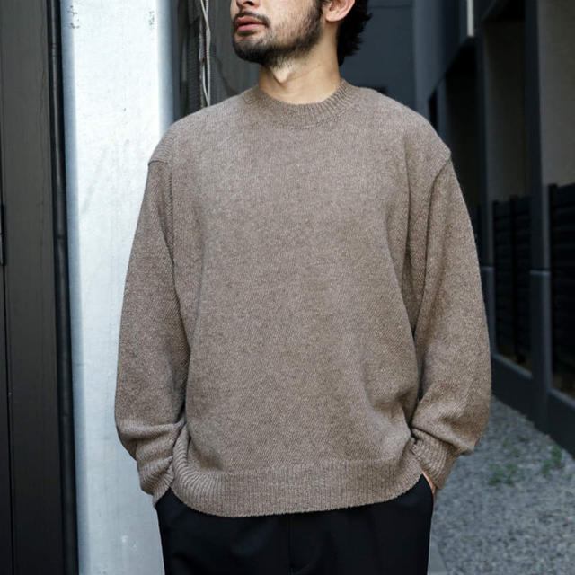 COMOLI - 新品 COMOLI 20秋冬 新作 カシミヤ クルーネックニット