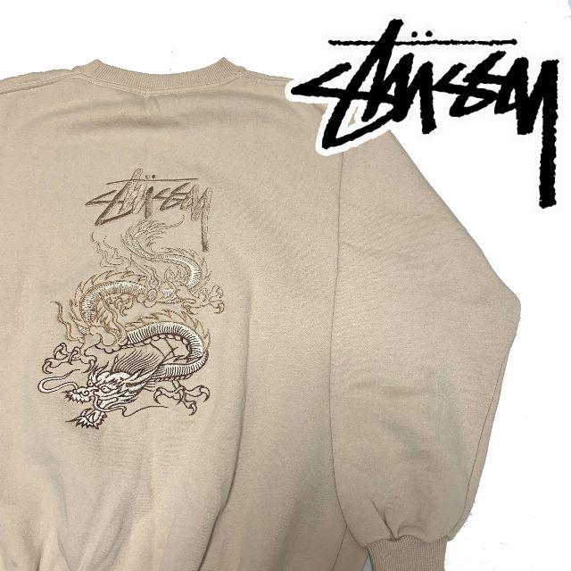STUSSY - Stussy ステューシー クルーネックスウェット L ドラゴン