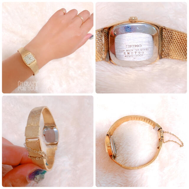 SEIKO - 【SEIKO】ゴールド箔腕時計 稼働品 電池交換済み 汚れあり