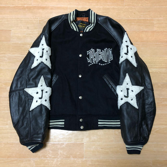 JUNCHINO - 90s JUNCHINO JUNKO KOSHINO 袖革 スタジャン Mの通販 by