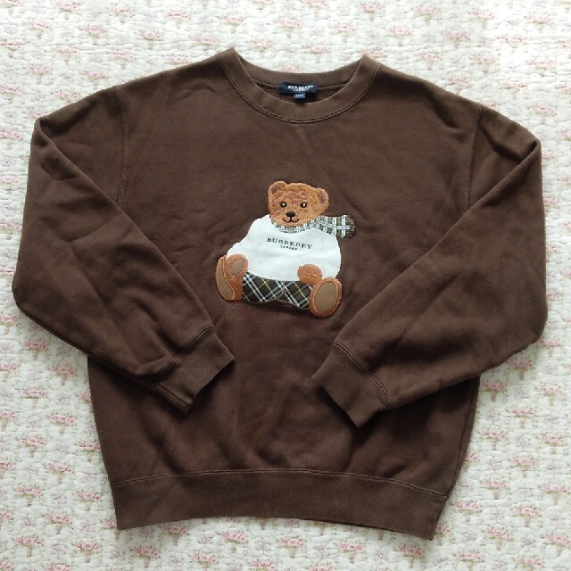 BURBERRY - バーバリー トレーナー ブラウン くまさん刺繍の通販 by