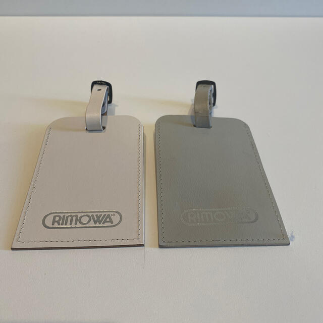 RIMOWA - リモワ ラゲージタグ ネームタグ オフホワイトグレーの通販