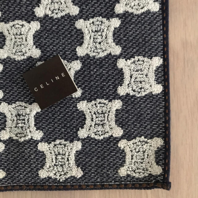 nao】新品 セリーヌ マカダム柄 ハンドタオル タオルハンカチ 4枚 nao