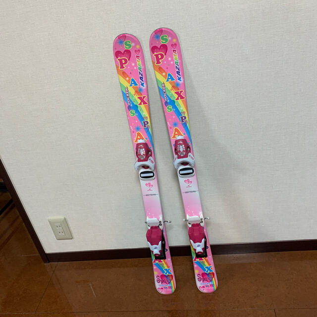 ピピ丸様専用 カザマ ジュニアスキー 96cm ビンディング付 かわいい!の