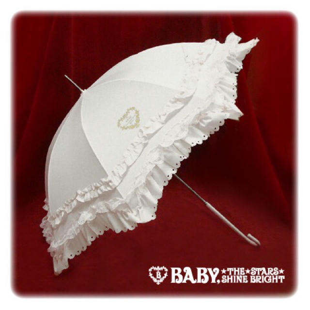 BABY,THE STARS SHINE BRIGHT - 未使用 ホワイト BABY 日傘 傘の通販