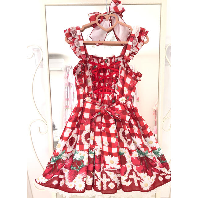 Angelic Pretty - 【お値下げ】Cherry Marguerite JSK &クリップ🎀の