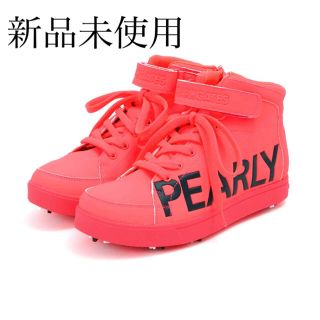 新品未使用 PEARLY GATES ピンク ハイカットシューズ24cm PEARLY GATES