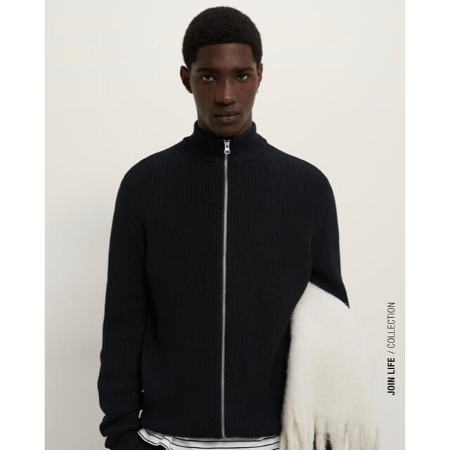 ZARA - ZARA☆ ドライバーズニット ジップアップカーディガン Lサイズ