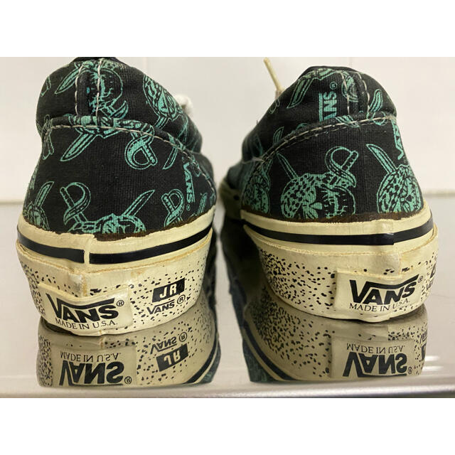VANS - 90s USA製 VANS ERA スカルパイレーツ US7.5 サイドテープの