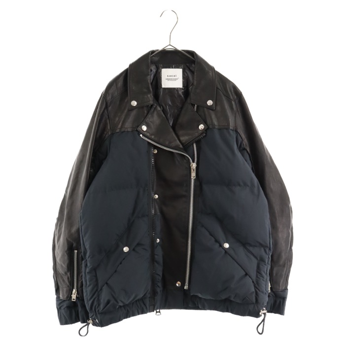 アンダーカバー サカイ リバーシブルダブルライダースジャケット