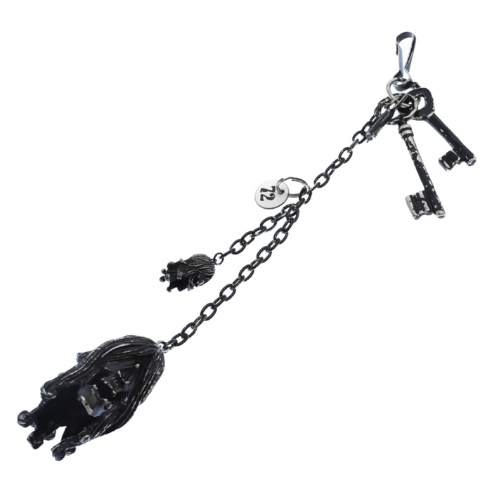 アンダーカバー 2006SS ハガレ加工 4連キー ウォレットチェーン