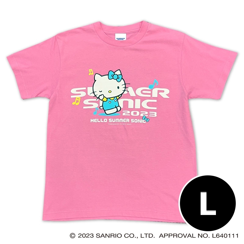 SUMMER SONIC｜HELLO KITTY Collaboration T-Shirt (L)ピンク : SUMMER