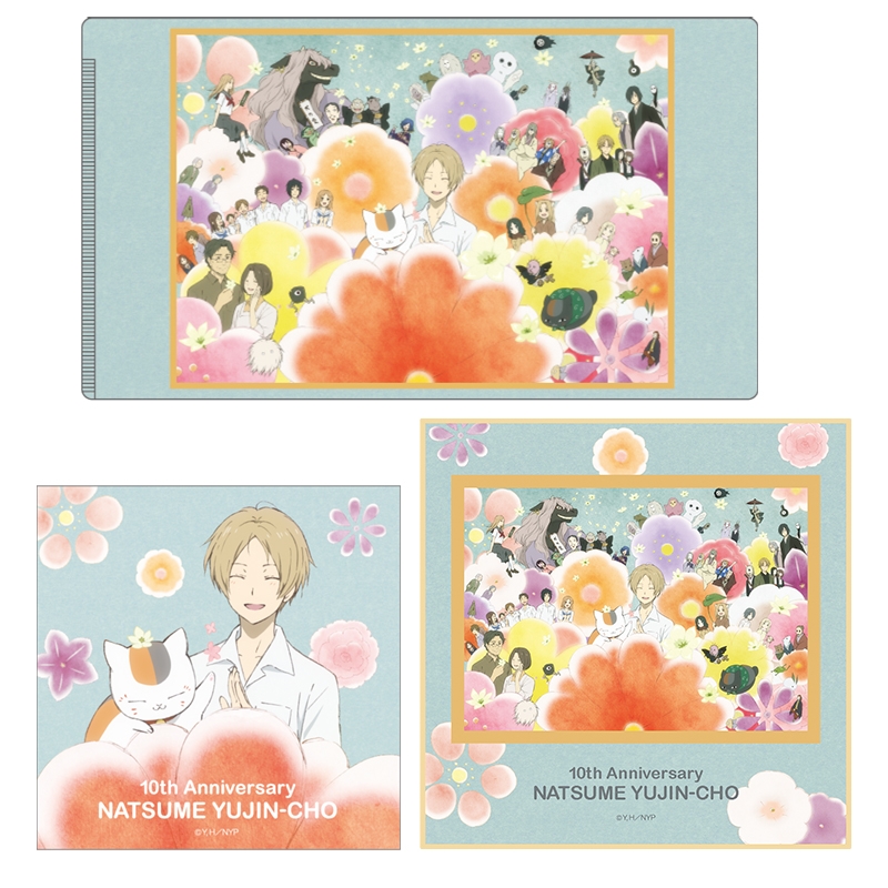 夏目友人帳 10周年記念ビジュアル 3ポケットA4クリアファイル 夏目友人