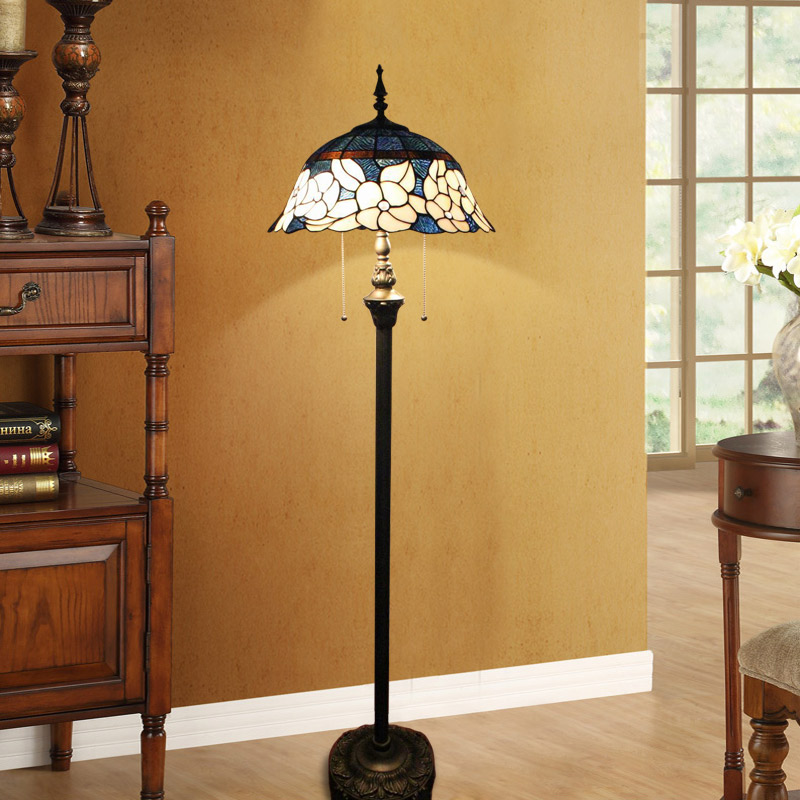 湯*3様 428)ステンドグラス フロアスタンドランプ 高さ168㎝ 湯*3様