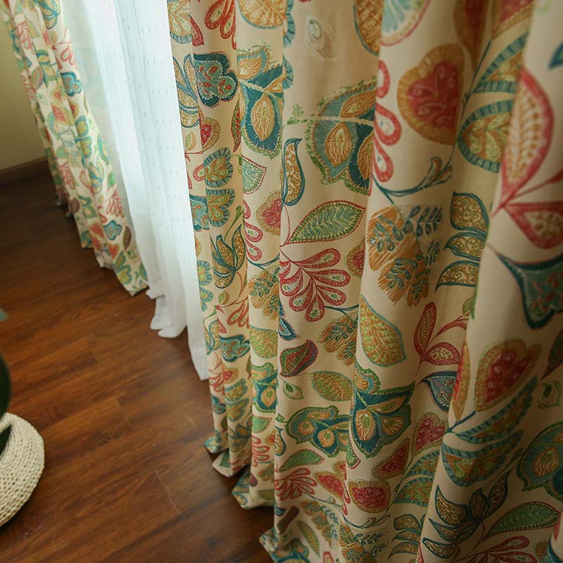 あお様製専用＊遮光カーテン 昭和レトロ 花柄 カーテン 花柄 昭和レトロ