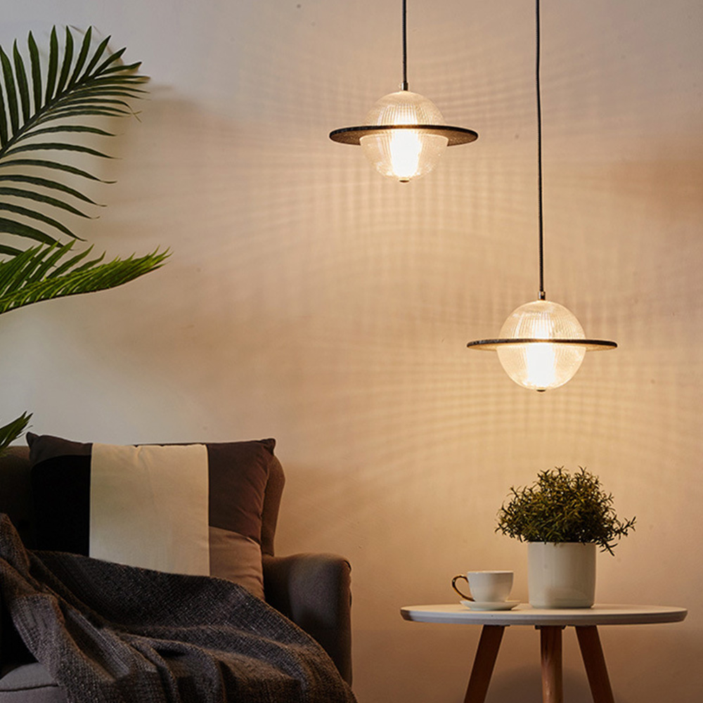 LEDペンダントライト リビング照明 玄関 UFO型 ポストモダン 3階段調色