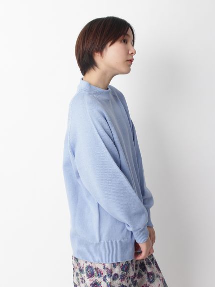 コットンポリエステル ホールガーメントニットプルオーバー（ニット