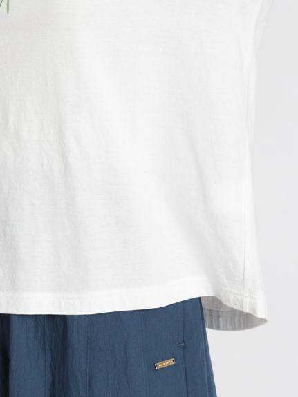 30/-天竺 花のワルツ刺繍ロングスリーブカットソー（Tシャツ）｜SUPER