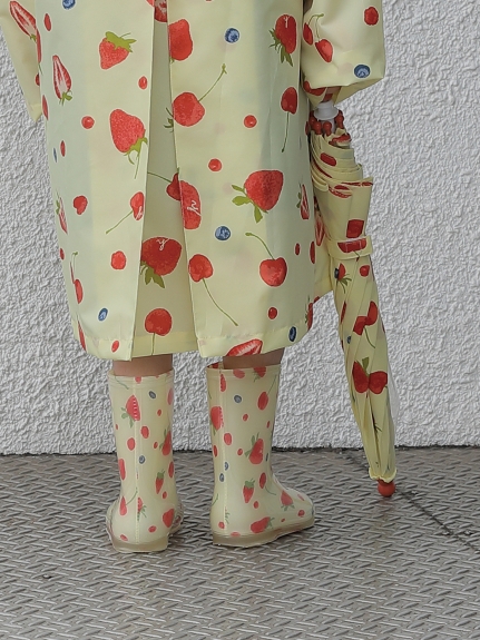 ベリーチェリープリントレインシューズ（レインシューズ）｜Ribbon