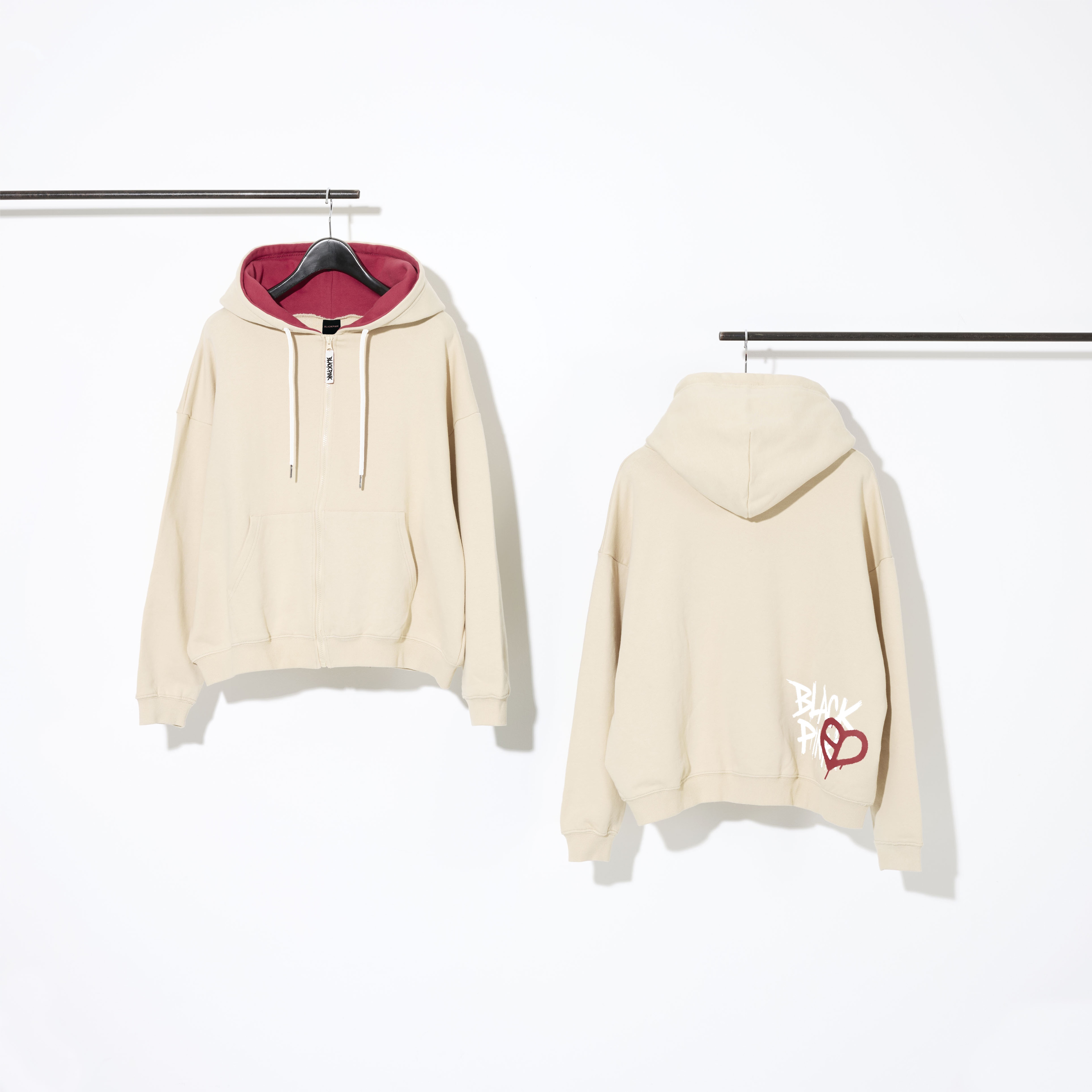 ジップアップフーディー -STREET LOGO-（BEIGE）