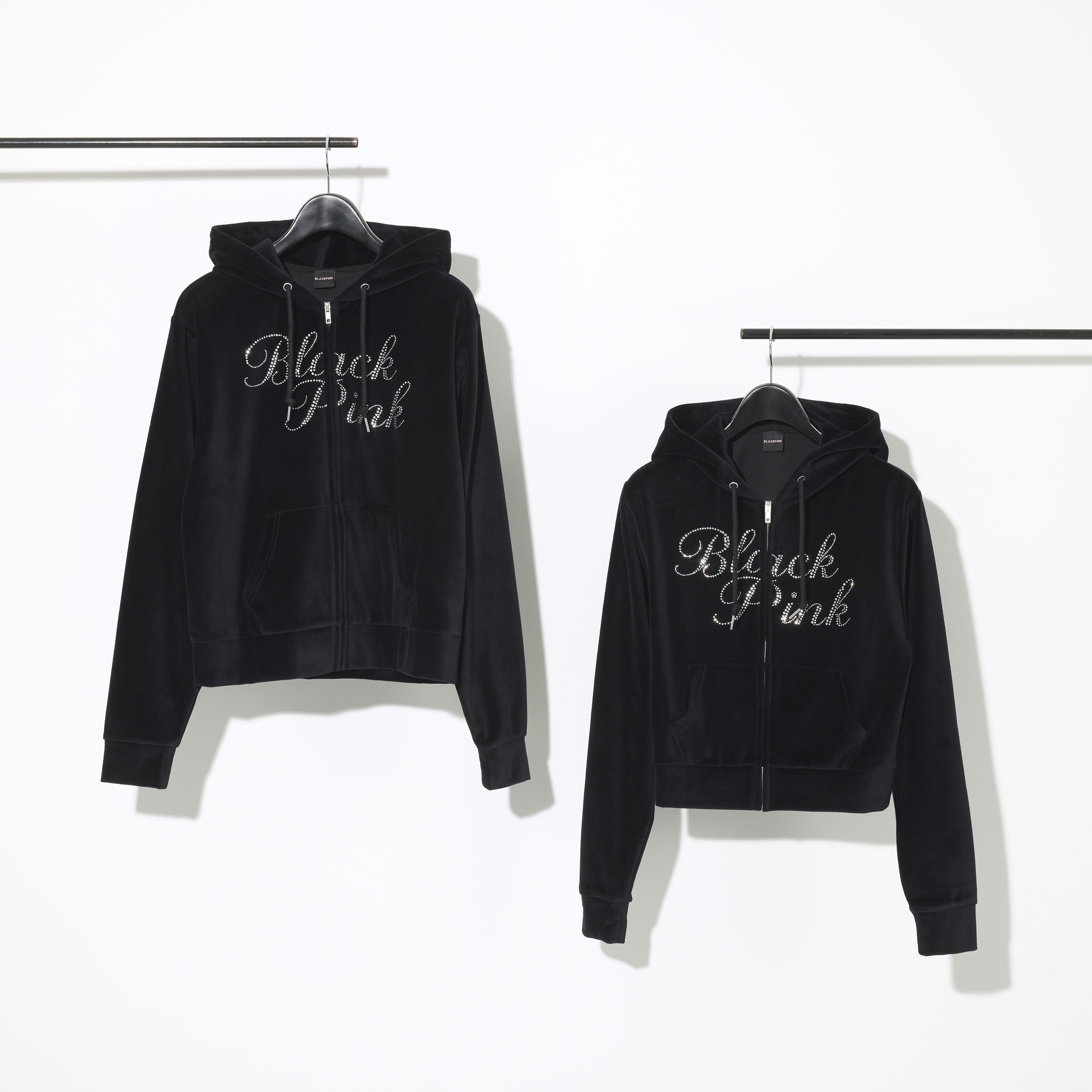 LIVE会場限定】ベロアジップアップフーディー -RHINESTONE-（BLACK）