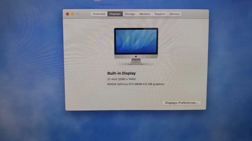 Imac 27-inch I5 2,9 GHz 24 GB 1333 MHz DDR3 2012 (Late) macOS