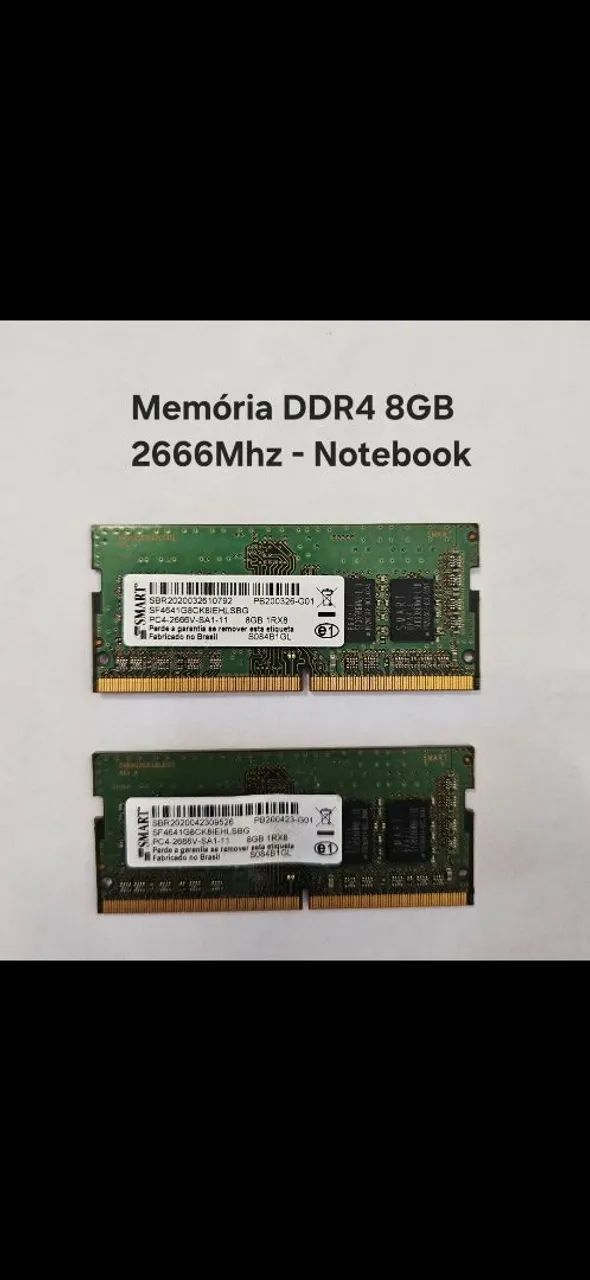 Memória DDR4 8GB 2666Mhz - Notebook - Memória RAM - Prazeres