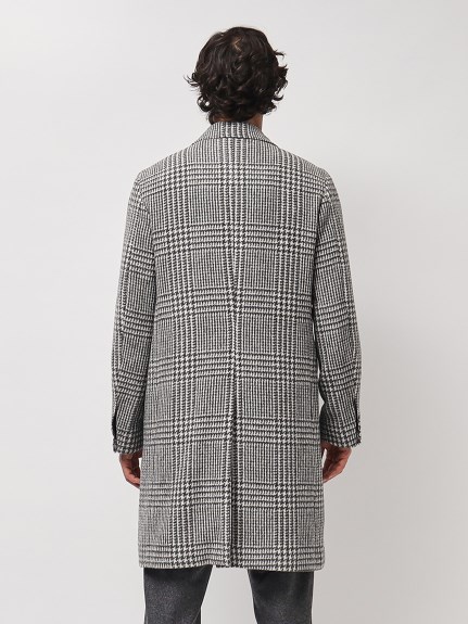 アルパカ混 グレンチェックチェスターコート（アウター）｜STRASBURGO