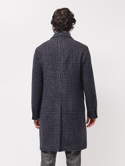 アルパカ混 グレンチェックチェスターコート（アウター）｜STRASBURGO