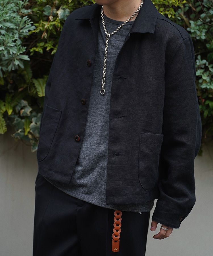 LINEN CROPPED CHORE JACKET / 商品詳細ページ / LIDNM / Llife ONLINE