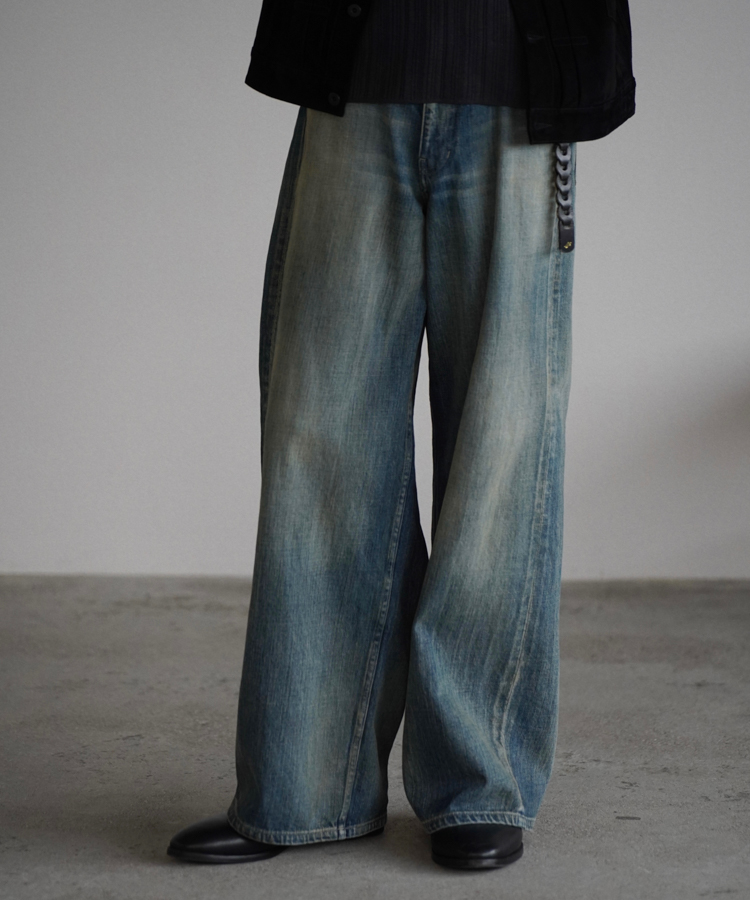 SEMI WIDE HERITAGE DENIM PANTS / 商品詳細ページ / LIDNM / Llife
