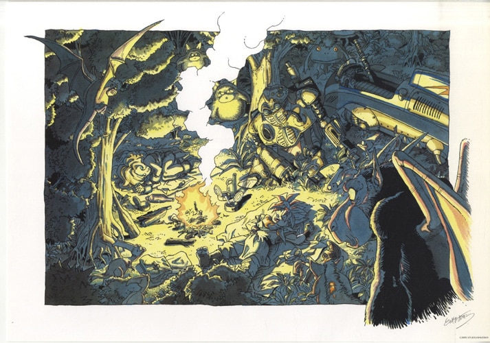 鳥山明 カラー複製イラスト E 「クロノトリガー」