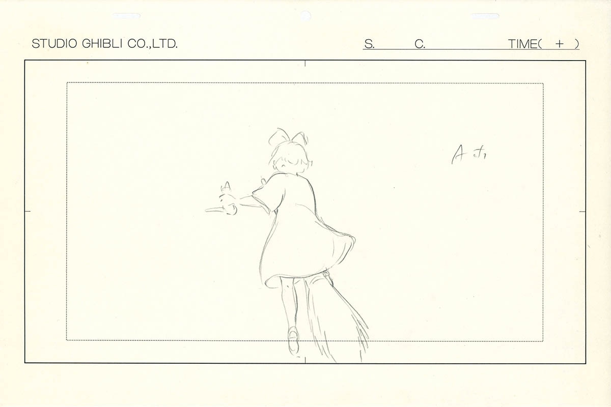 原画（1点のみ） 5351] 魔女の宅急便 ラフ原画 / 直筆:宮崎駿