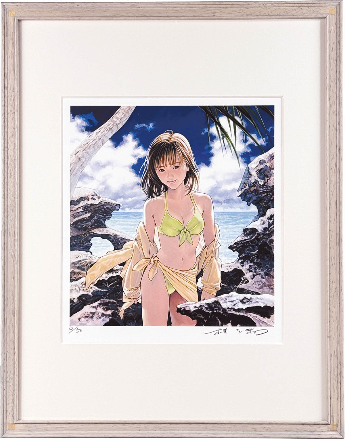 3569] 桂正和 直筆サイン入りリトグラフ「I”s」