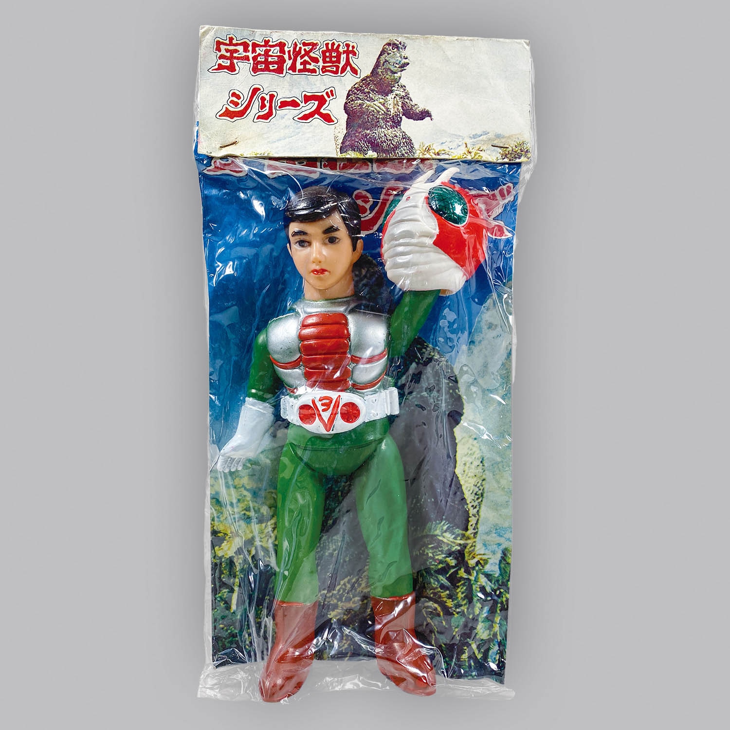 全長約23cm 大変希少なデカい 無版権 仮面ライダー 当時物 70年代 パチ