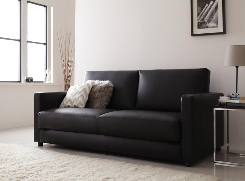 お手入れ簡単！レザーソファーベッド折りたたみタイプ シングル｜ハレノワ