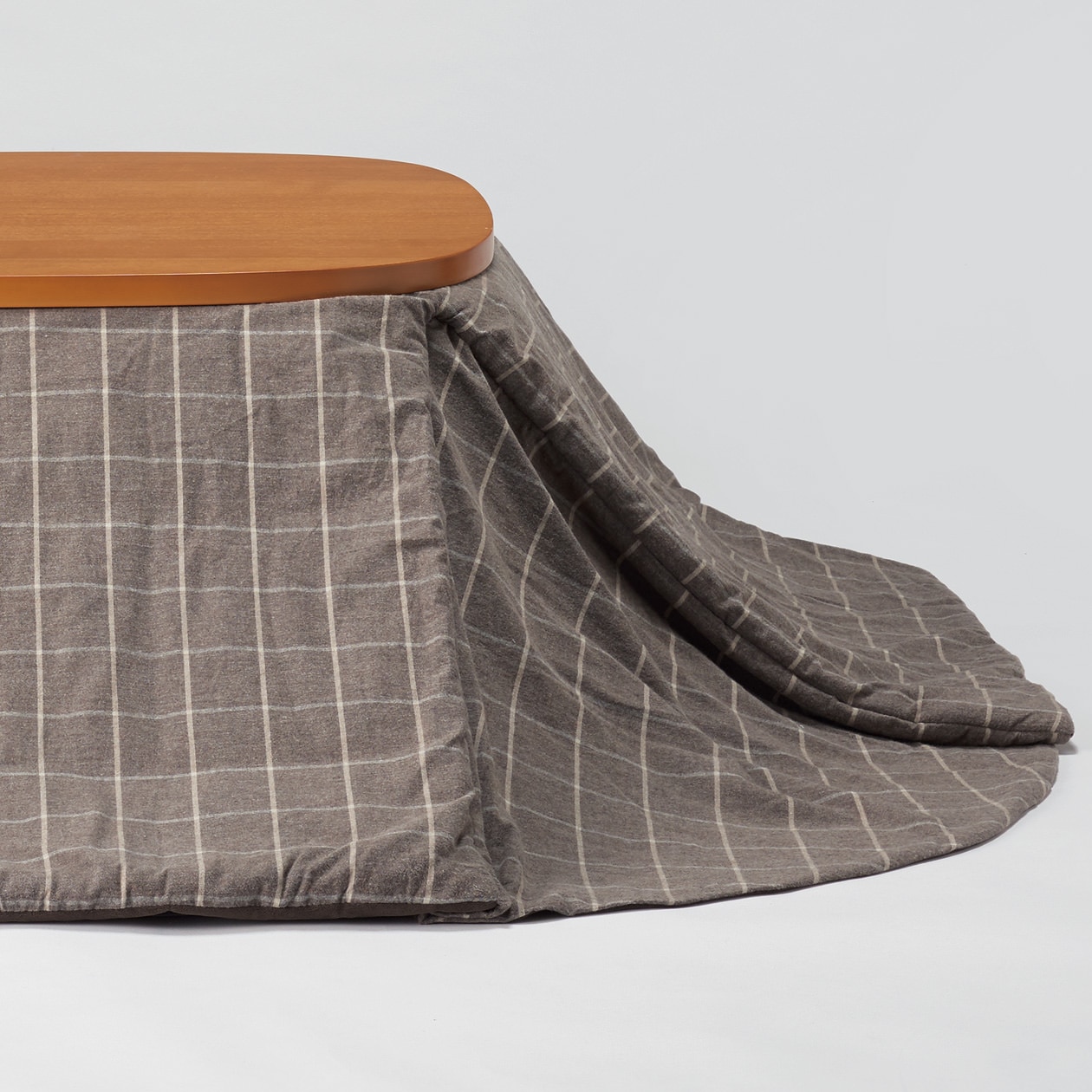 無印良品 四隅の広がらないこたつふとん・フランネル・長方形