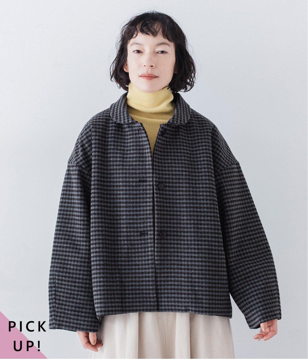 ギンガムチェック中綿ジャケット｜&yarn（アンドヤーン）の商品詳細