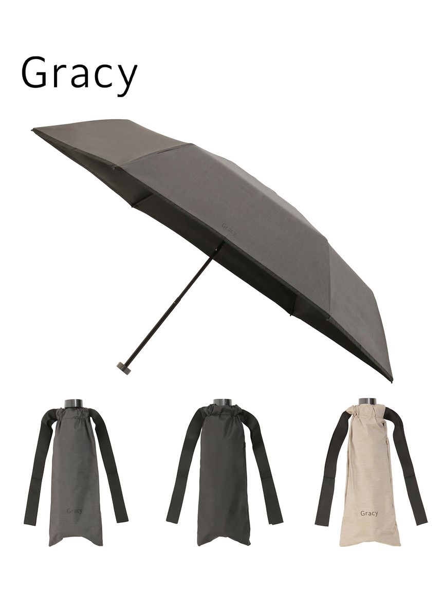 晴雨兼用折りたたみ日傘】グレイシー (Gracy) Natural 一級遮光99.99