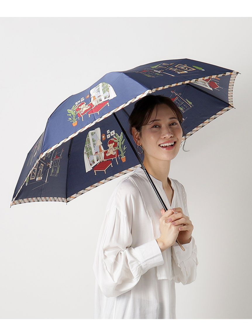 折りたたみ雨傘】ダックス (DAKS) ダックスベア サテン 折りたたみ傘